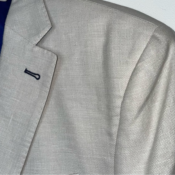 Vineyard Vines Mens Linen Blend Blazer Sport Coat Jacket 2 Button Size 40L - Picture 8 of 15